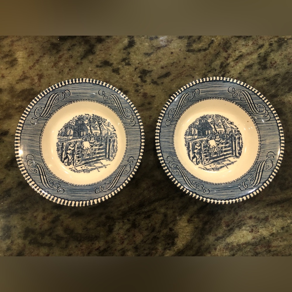 Dessert/Fruit/Sauce Bowl - Currier & Ives by Royal USA - Old Farm Gate
